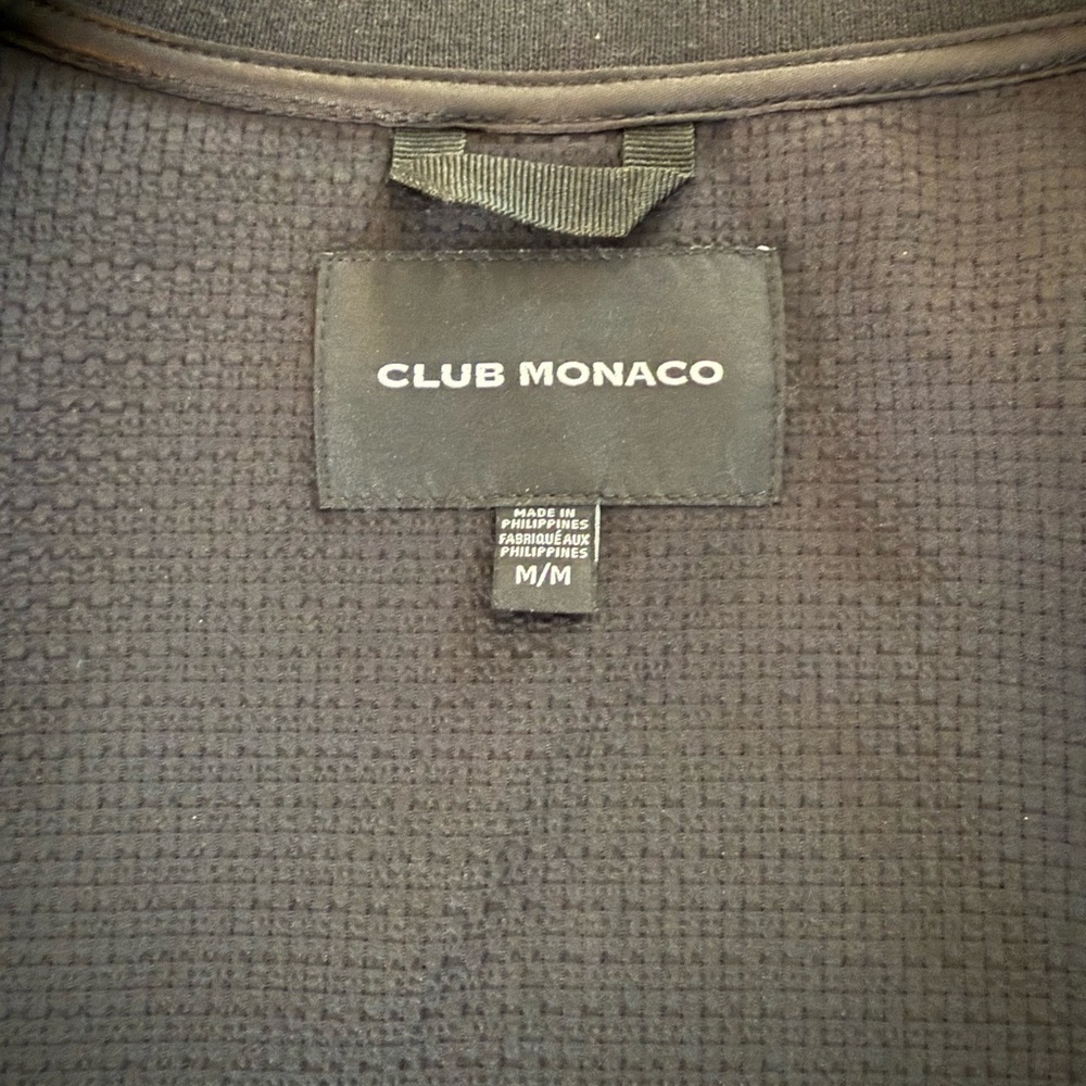 Club Monaco Black Bomber Jacket - Picture 4 of 6